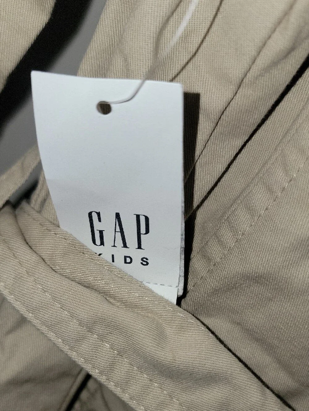 GAP Girls Size L Beige Double-Breasted Trench Coat with Floral Lining